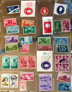 3 Seiten Konvolut Sammlung US Briefmarken 50er Jahre 3¢; einige früher, später - Bild 1 von 3