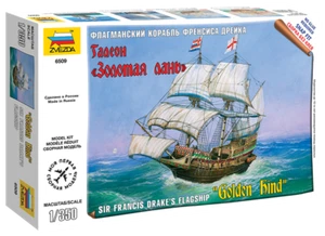 Modellino nave 1/350 english galeon golden hind zvezda 6509 scala 1:350 - Foto 1 di 4