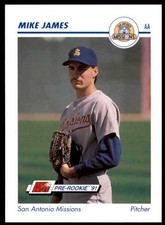 1991 Line Drive AA Baseball Card Mike James #536 2843