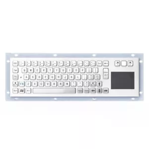 Rugged Industrial Stainless Steel Metal Keyboards With Touchpad USB Port - Picture 1 of 9