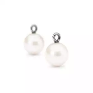 MODA Orecchini Gocce di Perla Rotonde TROLLBEADS Donna - TAGEA-00094 - Foto 1 di 3