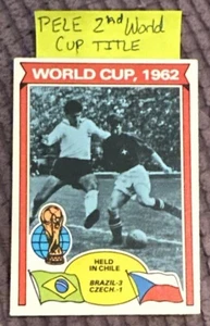 1978-79 Topps English Footballers World Cup Brazil v Czech 1962 - Pele #343 - Bild 1 von 2
