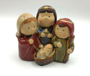 Keramik Krippenfigur, handgefertigt und handbemalt. Kinderkrippe. - Bild 1 von 4