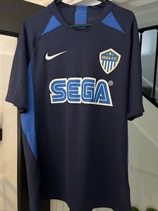 NIKE SEGA F.C. Blue Football Soccer Shirt L Large (Like M) Rare! FC Japan Promo - Picture 1 of 6