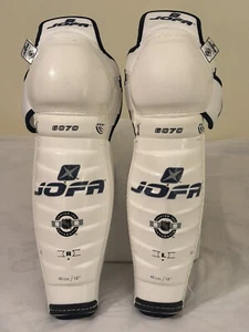 JOFA 6070 18" Pro Stock Hockey Shin Guards NHL Authentic - Excellent Condition - Picture 1 of 18