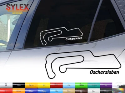 SYLEXDESIGNS Oschersleben 2 Aufkleber 2x Sticker Rennstrecke Auto Bike tuning Mehrere Größen