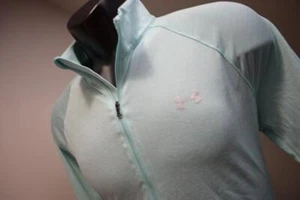 Under Armour 1/4 Zip Athletic Jacket HeatGear Loose Blue Womens Sz XL - Picture 1 of 8