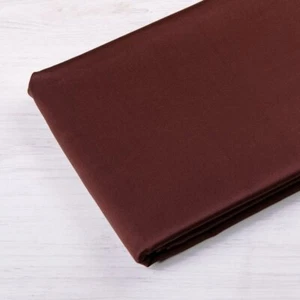 Sábana bajera ultra suave 100 % algodón satinado profundo 25 cm marrón oscuro individual doble - Imagen 1 de 3