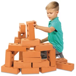 Little Tradies Play Foam Toy Building Bricks Set (Set of 25) - Picture 1 of 5