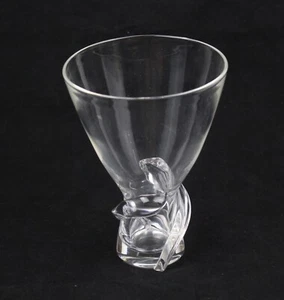 STEUBEN CRYSTAL VASE POLLARD SWIRL BASE 6-1/2" Tall - Picture 1 of 10