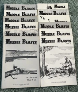 Vintage FULL YEAR Muzzle Blasts Magazine 1977 muskets militia black powder - Picture 1 of 1