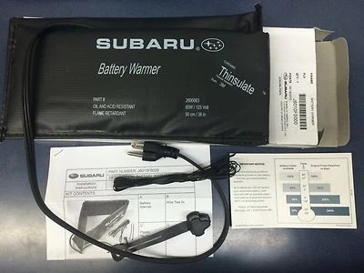 Calentador de batería genuino Subaru OEM 80W J6010FS000 Forester Legacy Impreza Outback Foto 1 de 2