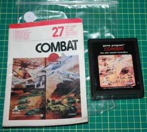 Atari 2600 Game Cart and Manual: Combat #4 - Picture 1 of 4