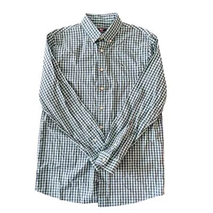 Camicia Vineyard Vines ragazzo extra large manica lunga con bottoni Gingham Preppy - Foto 1 di 7