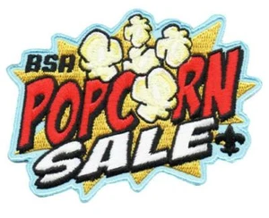 Boy Scouts of America BSA 3 inch POPCORN SALES Activity Patches Selling Sale NEW - Picture 1 of 1