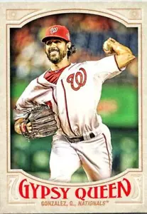 2016 Topps Gypsy Queen Gio Gonzalez #42 Washington Nationals - Picture 1 of 2