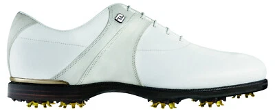[NUEVO] Zapatos de golf Footjoy Icon negros con clavos para hombre - 52087 (blanco) / 8,5 Xtra ancho Foto 1 de 4