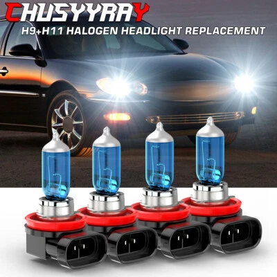 For Buick LaCrosse 2005 2006 2007 4PC 5000K Halogen Headlight Bulb High Low Beam - Image 1 of 4