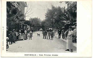 li 195 - 1900 ca. VENTIMIGLIA (Imperia) Viale Principe Amedeo - non VG - FP - Imagen 1 de 1