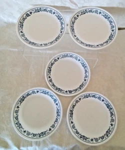 Juego de 5 platos de pan de postre de cebolla azul Corelle Old Town de 6 3/4" para ensalada postre - Imagen 1 de 5