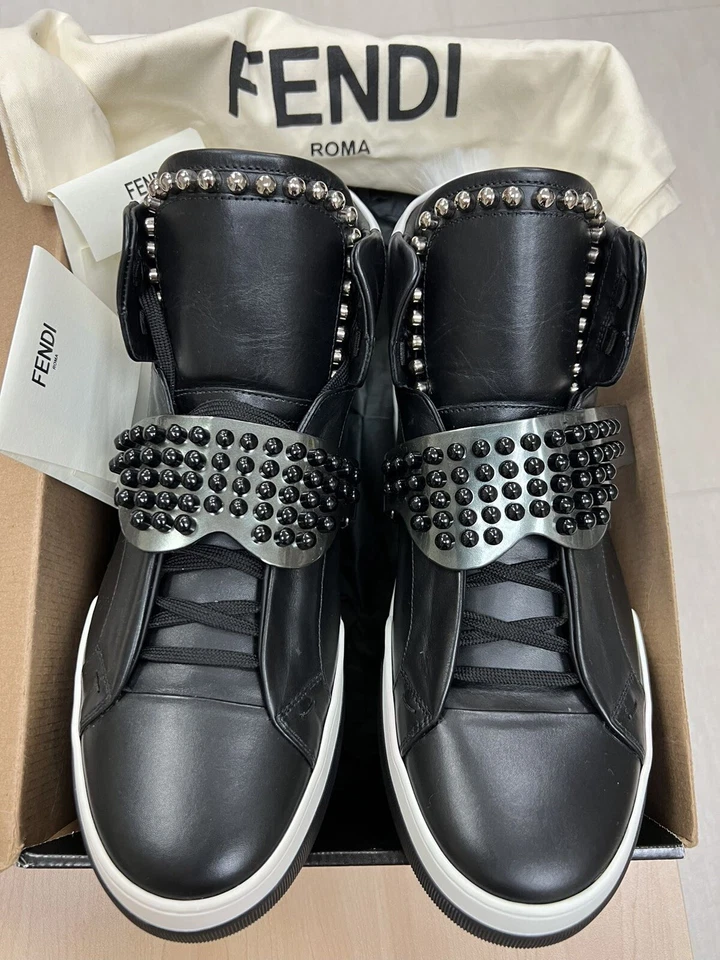 Size 10.5 - Fendi Slip-On Fur White - 8E6834 A628 F15EU