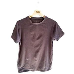 Herren grau Stretch Baumwolle Muskel Passform Kurzarm Zum Selbermachen Lounge T-Shirt Oberteil Small - Bild 1 von 5