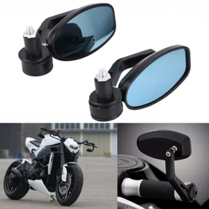 Motorcycle 7/8" Handle Bar End Mirrors For Yamaha FZ07 FZ09 MT03 MT07 MT09 MT10 - Picture 1 of 14