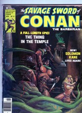 THE SAVAGE SWORD OF CONAN #13 SOLOMAN KANE! BRONZE AGE MARVEL CURTIS COMICS 1976