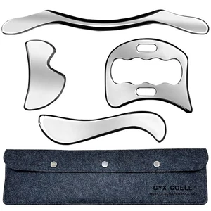 GYX COELE 4 in 1 Edelstahl Gua Sha Muskelschaber Werkzeug, Profi IA... - Bild 1 von 7