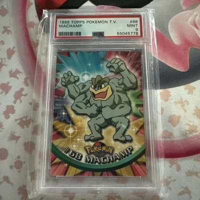 1999 TOPPS POKEMON TV #68 MACHAMP PSA 9 MINT - Image 1 of 2