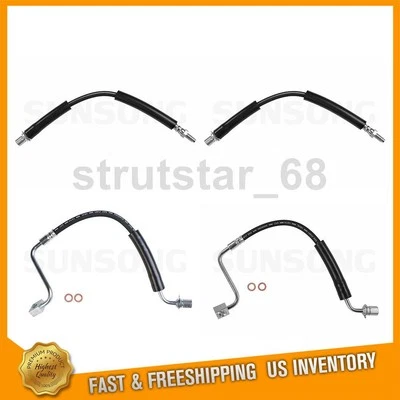 Línea de freno de manguera hidráulica de freno de freno delantero trasero 4 para Ford Flex 3,5 L_ Foto 1 de 4