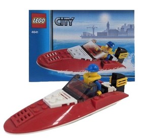 LEGO City 4641 Speedboat & Minifig 100% Complete