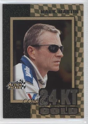 1997 Pinnacle Action Packed 24 Karat Gold Mark Martin #11 HOF - Image 1 of 2