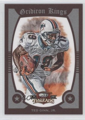 2009 Donruss Threads Pro Gridiron Kings Red Framed /100 Ted Ginn Jr #48 - Image 1 of 2