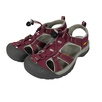 Keen Venice H2 Sandals Women's Sz 10 Beet Red & Gray Waterproof Hiking Shoes - Image 1 of 4