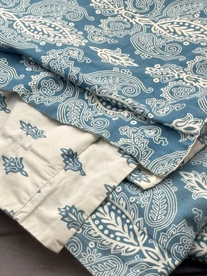 罕见被套全/大号 90 英寸 x 90 英寸双面编织棉弹簧美国  — 第 1/4 张图片