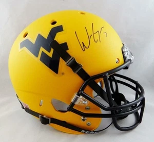 Will Grier Signed West Virginia Full Size Yellow Schutt Helmet - JSA W Auth - Picture 1 of 7
