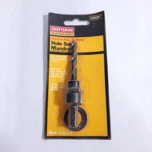 Craftsman 9/16 a 6 pulgadas Mandril de sierra de agujero bimetálico 26087 - Imagen 1 de 3