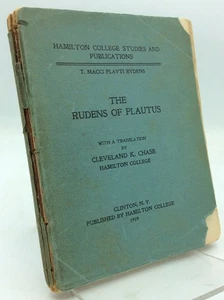 THE RUDENS OF PLAUTUS - Cleveland K. Chase, tr. - 1919 - Latin / English - Picture 1 of 6