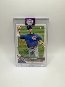 2025 Topps Archives Nico Hoerner Rc /25 Auto  - Bild 1 von 2