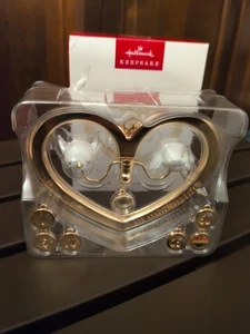 Hallmark Keepsake Ornament 2024 BIRDS Metal Our Anniversary w/ Charms NEW - Picture 1 of 6