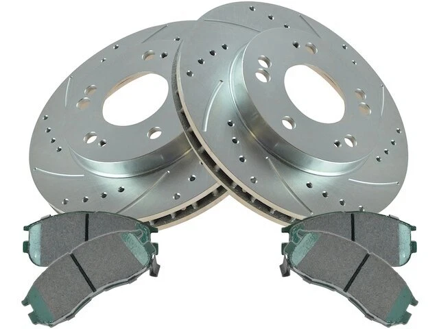 Kit de pastillas de freno delanteras y rotor para Plymouth Laser 1990-1994 tracción delantera 87XRYT Foto 1 de 1