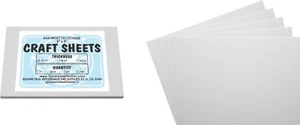 White Flex Plasticard Polystyrene Craft Sheets - 5"x7" - .030" thick - 10 Pack - Picture 1 of 1