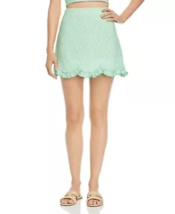 Finders Keepers Women's Mint Wildflower Floral Print Mini Skirt - M - Mint Ditsy - Picture 1 of 2