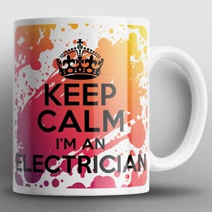 Keep Calm I'm An Electrician Mug Mugs Sparky Electrical Engineer Tradesman Gift - Picture 1 of 2