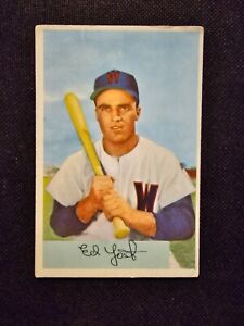 1954Bowman Baseball Card #72 -Ed Yost (EX)