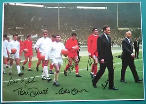 Liverpool Multi Signed 1965 FA Cup Photo Smith Yeats Lawler Lawrence COA - Picture 1 of 1