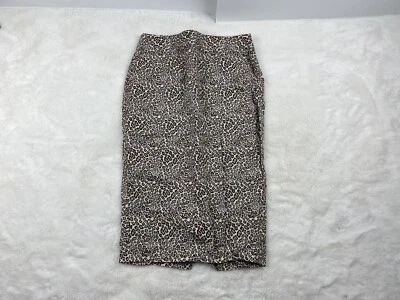 Falda lápiz para mujer Liz Claiborne estampado de leopardo algodón talla 4 guepardo” Foto 1 de 4