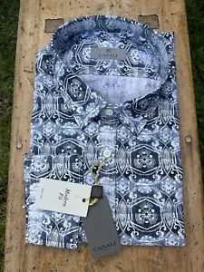 Canali Mens NEW Dress/Casual Shirt *** Sz: XXL-XXXL. Made In Italy ๐ฎ๐น - Foto 1 di 10