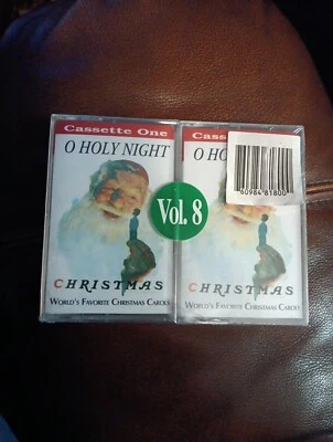 O Holy Night, Christmas  2 Cassette Tape Set NEW SEALED Christmas Carols Vol. 8  - Image 1 of 3